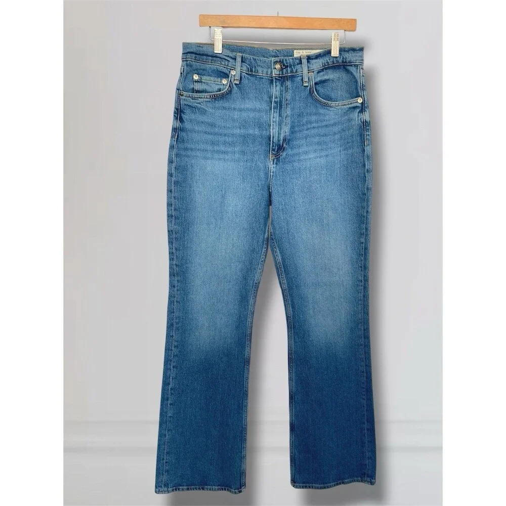 Rag & Bone The Peyton High-Rise Full-Length Bootcut Jean Women’s Size 31  Denim